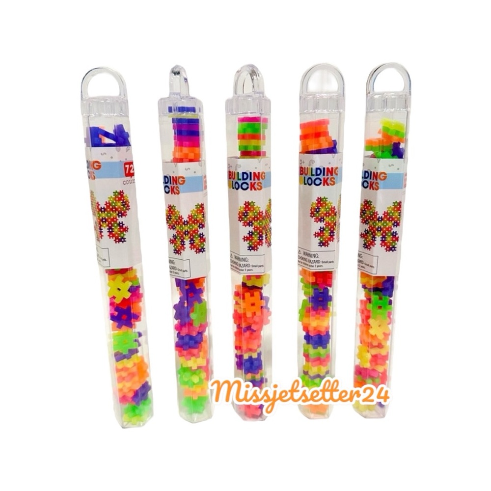 NWT 5 Sets of Target Neon Glitter # Number Hashtag Building Blocks